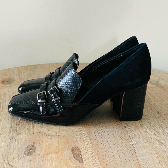 Donald j. Pliner Camden Black Dress block pump Heels size 6 - Picture 11 of 12